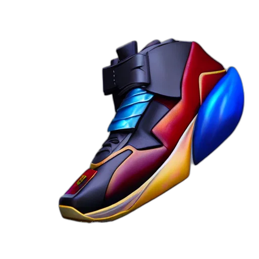 shoes, 3d render, concept art, pixel art transparent PNG cut-out