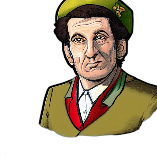 face, hat, cartoon, comic book art transparent PNG cut-out