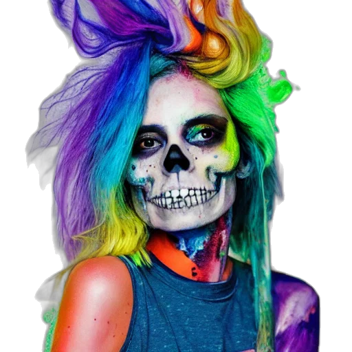 mask, face, hair, creature transparent PNG cut-out