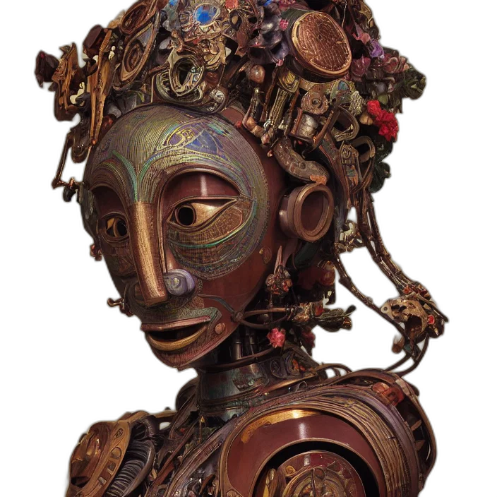 robot, mask, face, jewelry transparent PNG cut-out