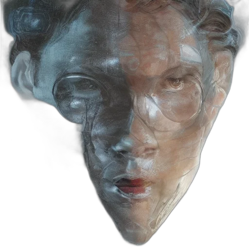 face, mask, crown, creature transparent PNG cut-out