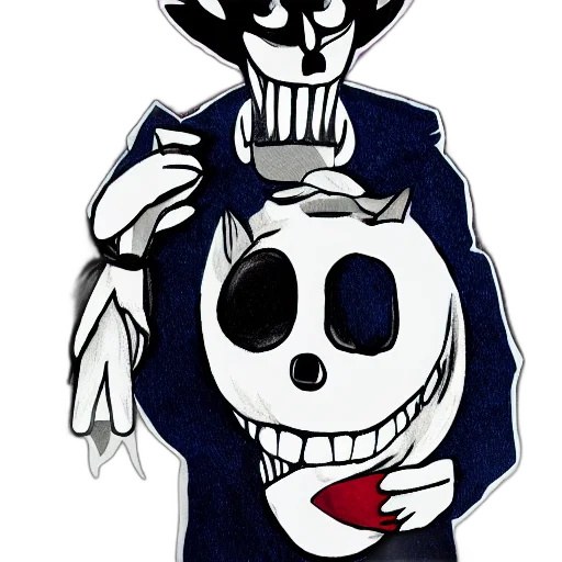mask, jacket, crown, staff transparent PNG cut-out