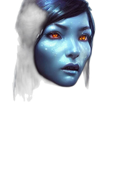 face, mask, creature, robot transparent PNG cut-out