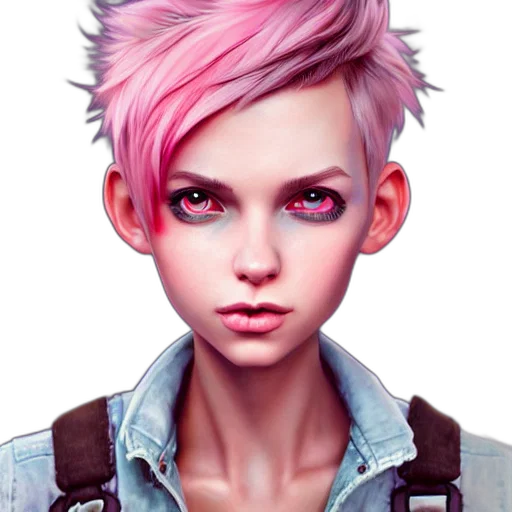 face, jacket, concept art, photorealistic transparent PNG cut-out