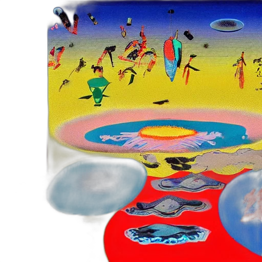 concept art, outer space, underwater, beach transparent PNG cut-out