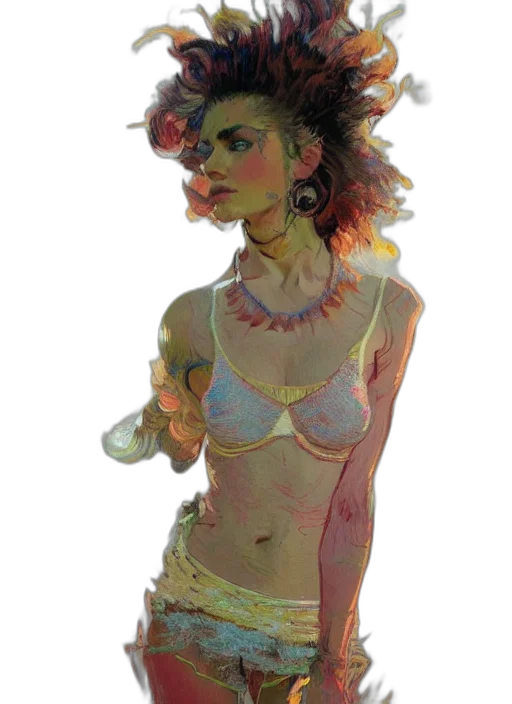 mask, jewelry, staff, dress transparent PNG cut-out