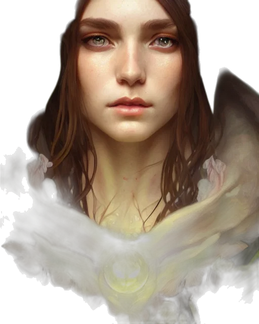 face, dragon, fantasy art, photorealistic transparent PNG cut-out