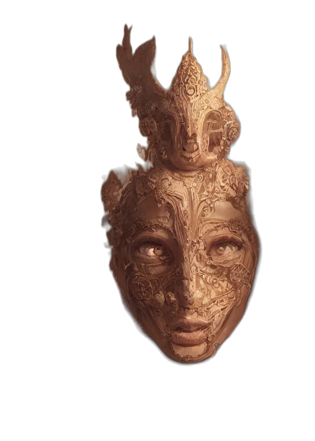 mask, crown, face, jewelry transparent PNG cut-out