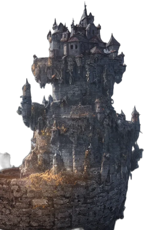 building, crown, dragon, sword transparent PNG cut-out