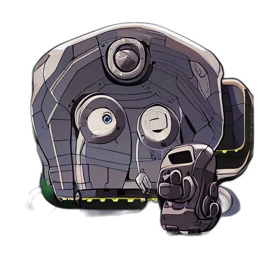 robot, mask, weapon, face transparent PNG cut-out