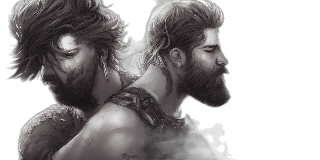 fantasy art, concept art, pencil sketch, photorealistic transparent PNG cut-out