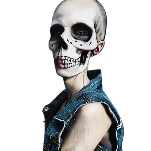 face, mask, jacket, jewelry transparent PNG cut-out