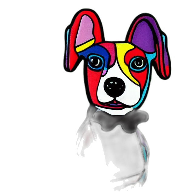 animal, staff, cartoon, photorealistic transparent PNG cut-out
