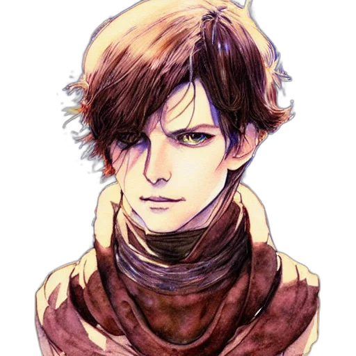 face, jacket, mask, staff transparent PNG cut-out