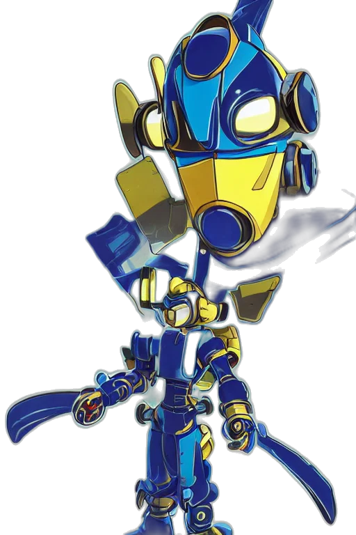 robot, weapon, staff, concept art transparent PNG cut-out