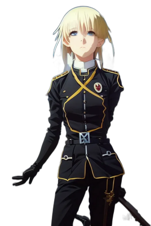 staff, jacket, dress, sword transparent PNG cut-out