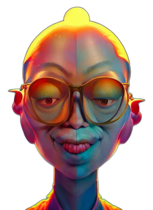 face, mask, creature, robot transparent PNG cut-out
