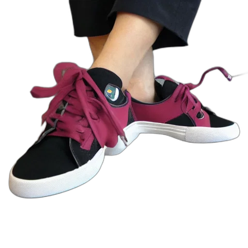 shoes, 3d render, photorealistic, dark transparent PNG cut-out