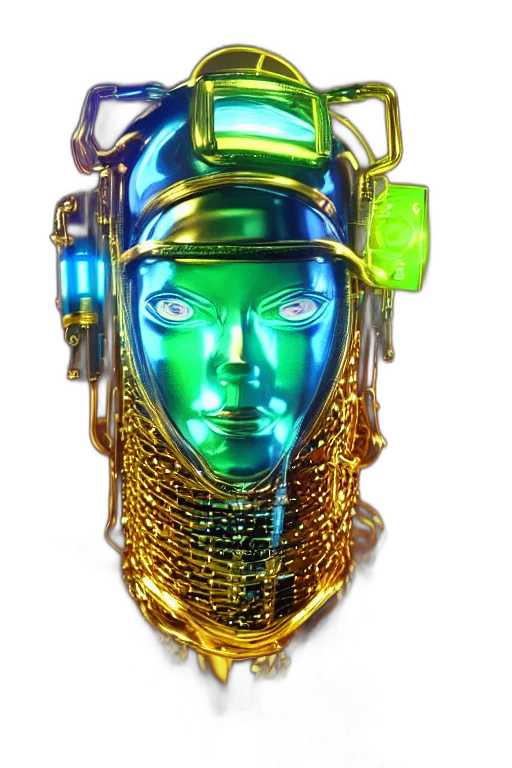 jewelry, mask, crown, robot transparent PNG cut-out