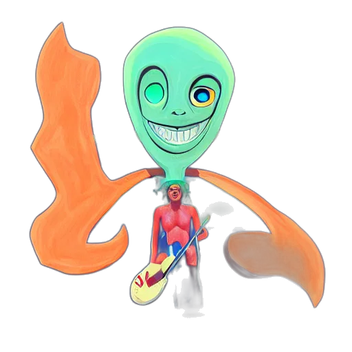 staff, creature, mask, robot transparent PNG cut-out