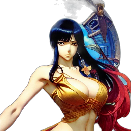 fantasy art, concept art, comic book art, anime transparent PNG cut-out