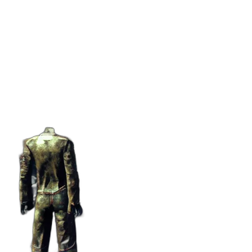 jacket, robot, staff, creature transparent PNG cut-out