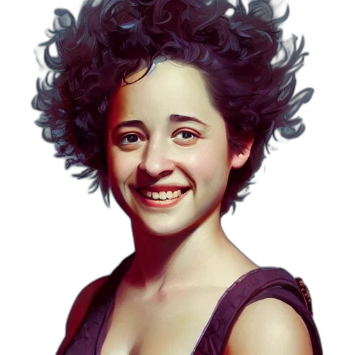 face, hair, dress, creature transparent PNG cut-out