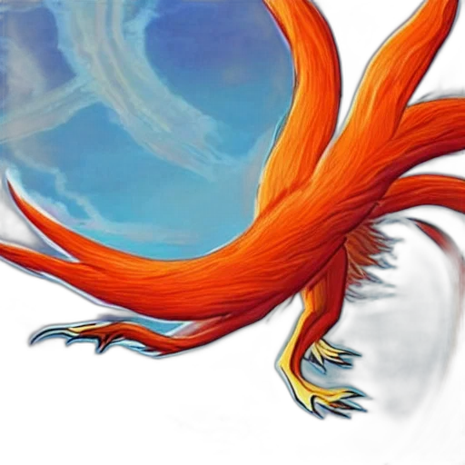 dragon, creature, animal, hair transparent PNG cut-out
