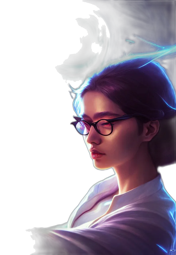 staff, face, crown, fantasy art transparent PNG cut-out