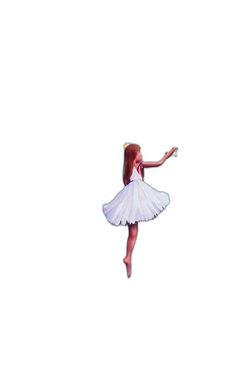 dress, staff, hair, shoes transparent PNG cut-out