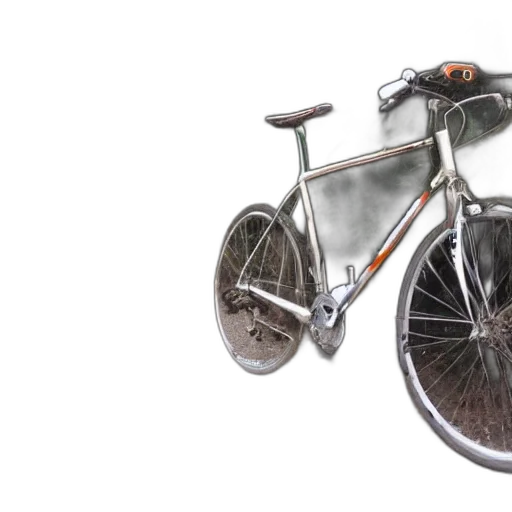 3d render, really, long, bike transparent PNG cut-out