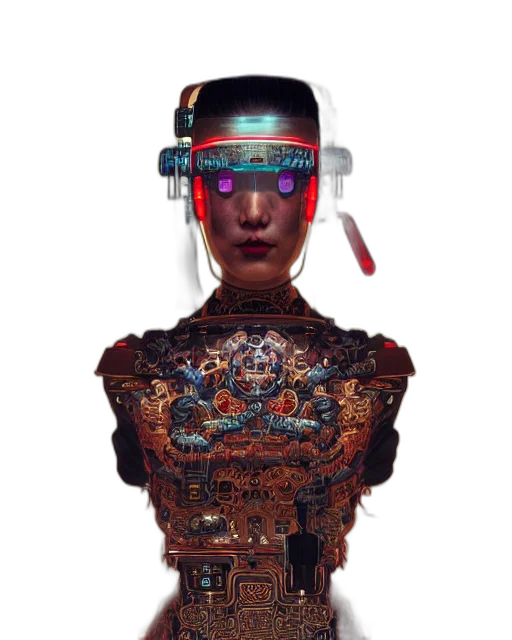 robot, mask, dress, face transparent PNG cut-out