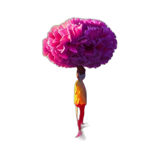 umbrella, flower, hat, crown transparent PNG cut-out
