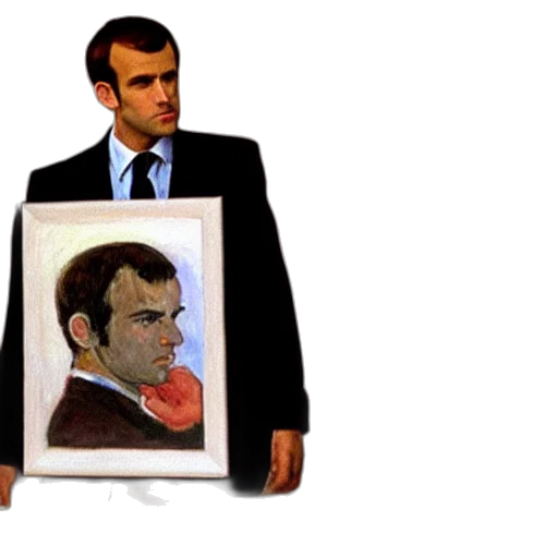 face, jacket, concept art, photorealistic transparent PNG cut-out