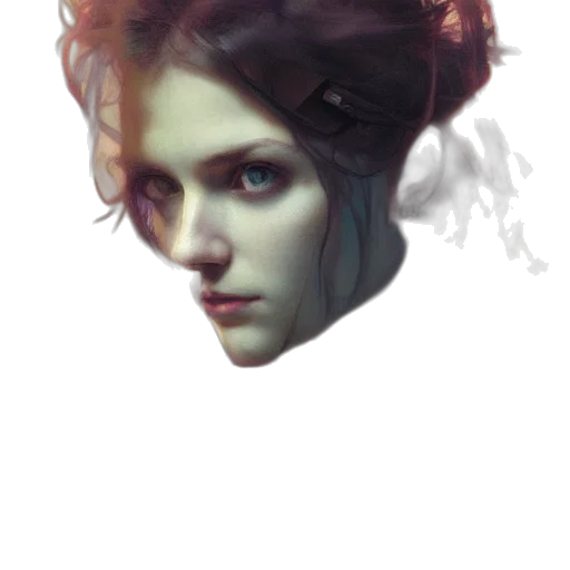 face, crown, mask, hair transparent PNG cut-out