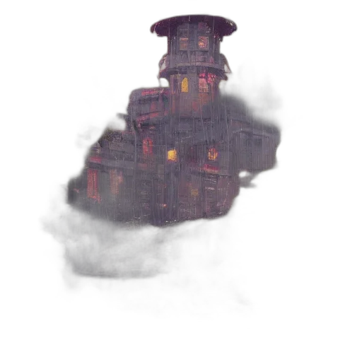 building, robot, dragon, umbrella transparent PNG cut-out