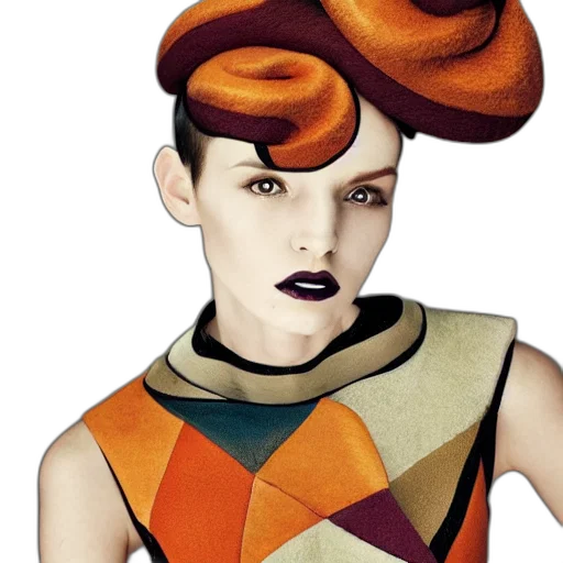 hat, face, jewelry, hair transparent PNG cut-out