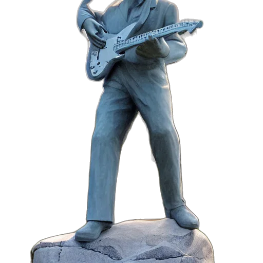 3d render, gigantic, marble, statue transparent PNG cut-out