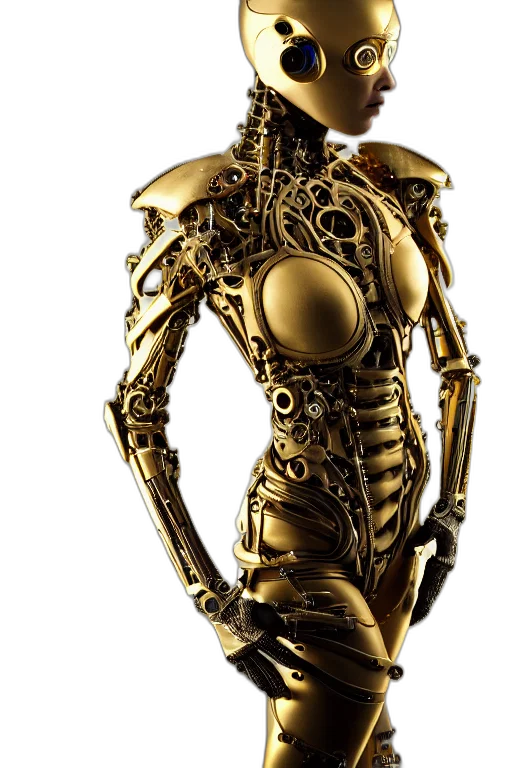 robot, jewelry, 3d render, concept art transparent PNG cut-out