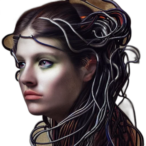crown, face, hair, mask transparent PNG cut-out