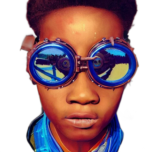face, jacket, cartoon, photorealistic transparent PNG cut-out