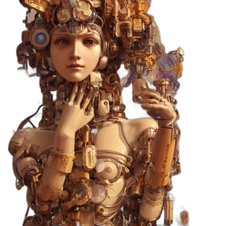 robot, crown, dress, jewelry transparent PNG cut-out