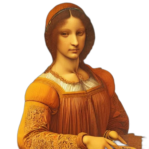dress, jewelry, face, staff transparent PNG cut-out
