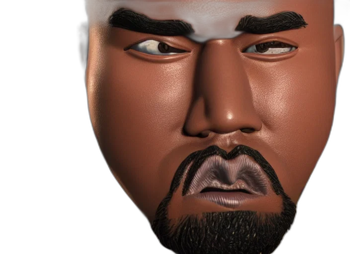 face, mask, 3d render, photorealistic transparent PNG cut-out