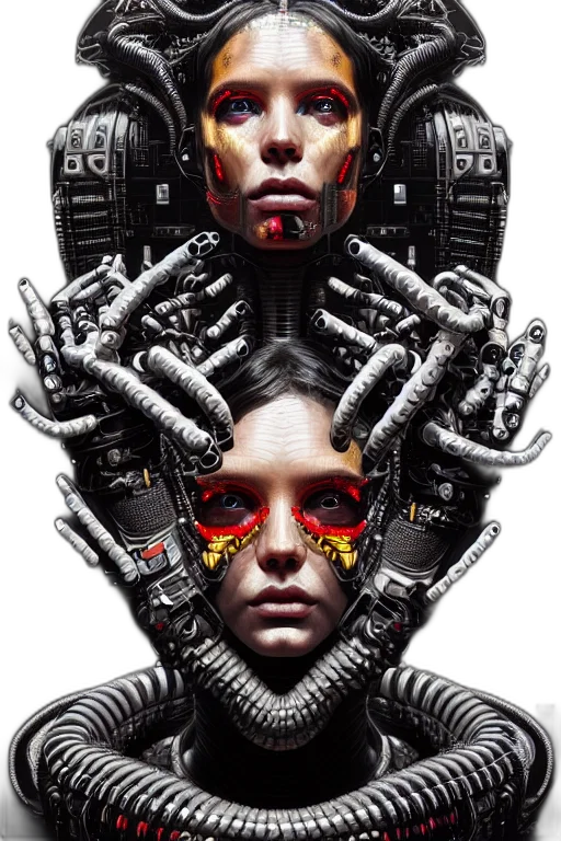 robot, face, mask, cyberpunk transparent PNG cut-out