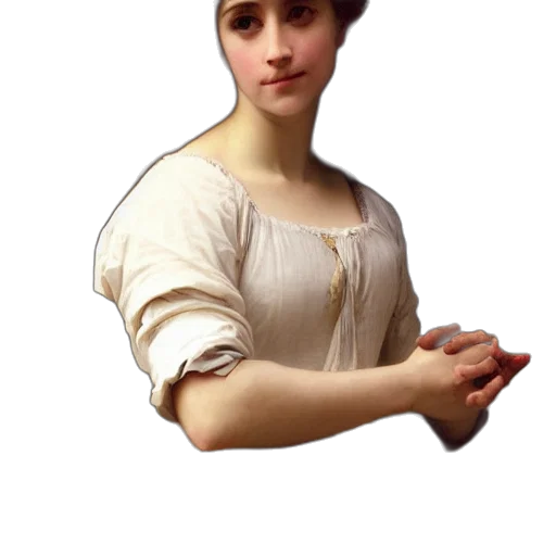 dress, staff, jewelry, face transparent PNG cut-out