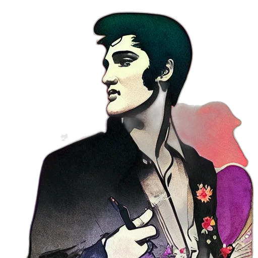 jacket, face, comic book art, concept art transparent PNG cut-out