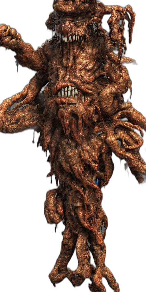 creature, face, staff, hair transparent PNG cut-out