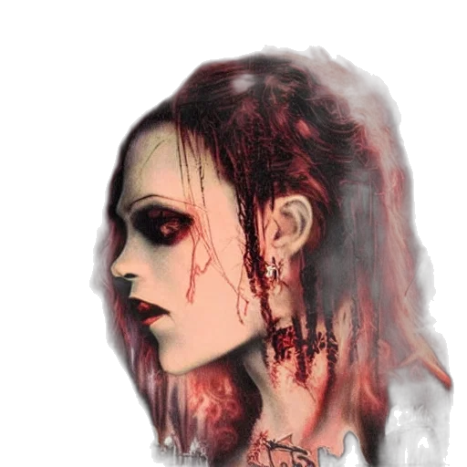 face, concept art, watercolor, photorealistic transparent PNG cut-out