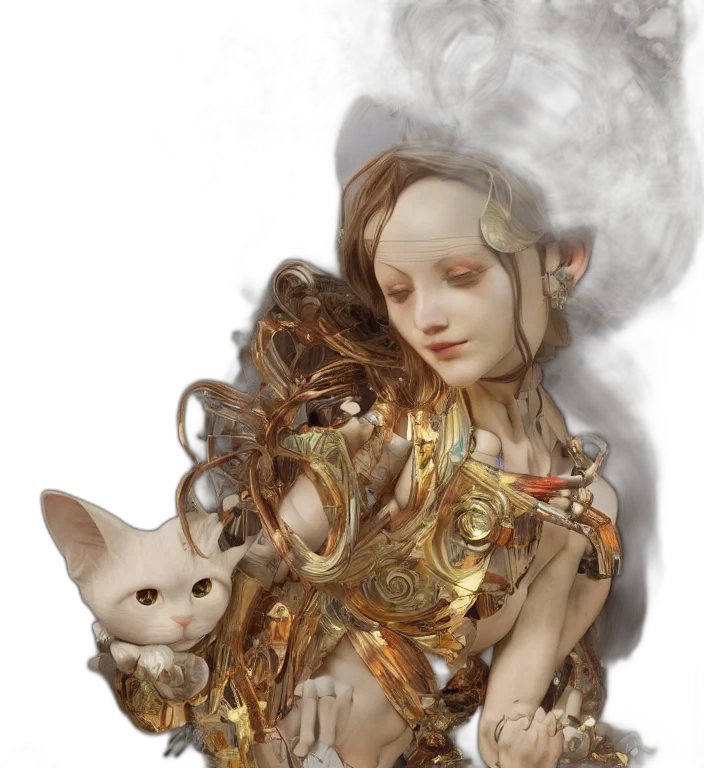 robot, jewelry, fantasy art, concept art transparent PNG cut-out